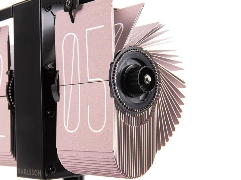 Karlsson Flip Clock No Case Mini  - Faded Pink