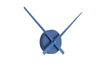 Karlsson Little Big Time Mini Wall Clock - Metallic Dark Blue - LemonSalt