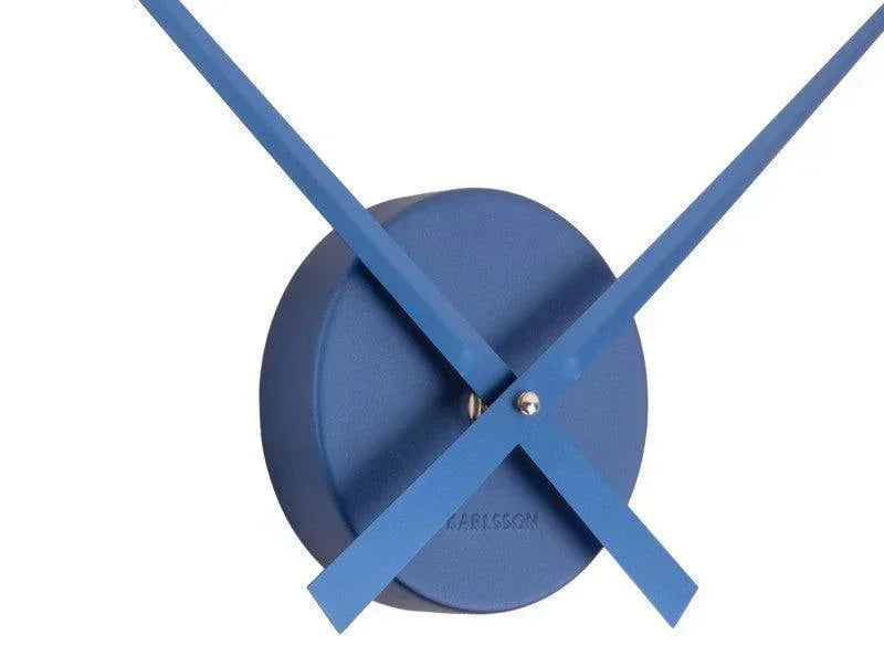 Karlsson Little Big Time Mini Wall Clock - Metallic Dark Blue - LemonSalt