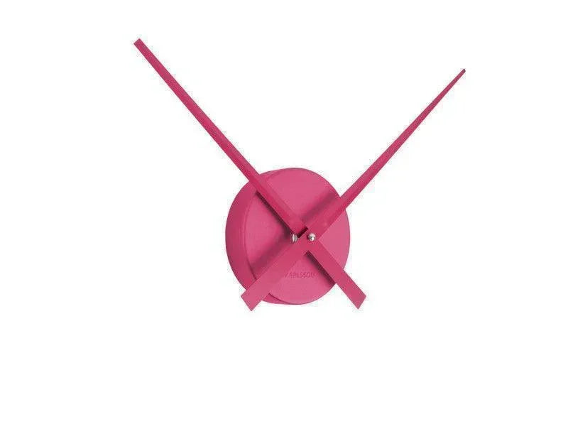 Karlsson Little Big Time Mini Wall Clock - Metallic Dark Pink - LemonSalt