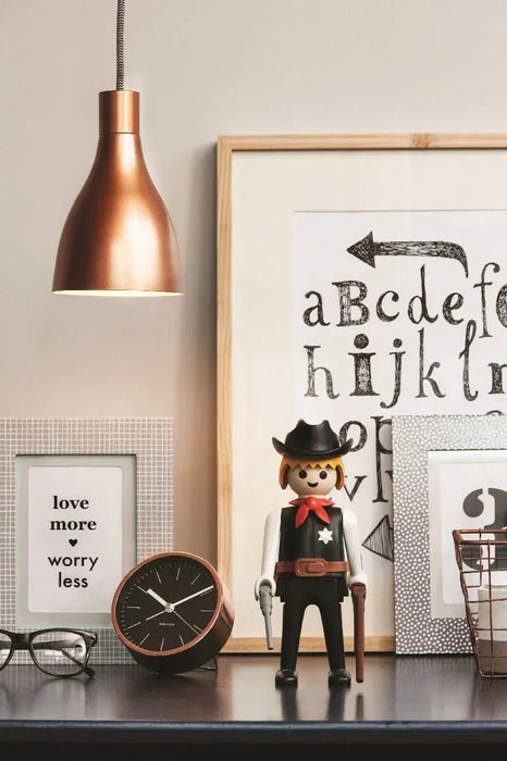 Karlsson Minimal Alarm Clock - Black