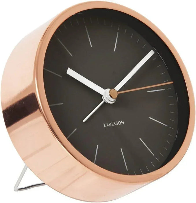 Karlsson Minimal Alarm Clock - Black