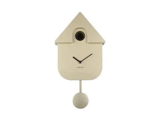 Karlsson Modern Cuckoo Wall Clock - Metallic Gold - LemonSalt