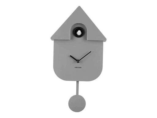 Karlsson Modern Cuckoo Wall Clock - Mouse Grey | {{ collection.title }}