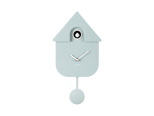 Karlsson Modern Cuckoo Wall Clock - Soft Blue - LemonSalt