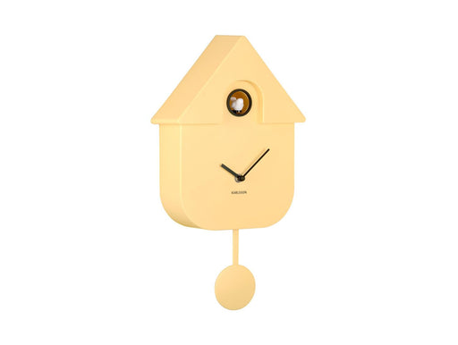 Karlsson Modern Cuckoo Wall Clock - Soft Yellow | {{ collection.title }}