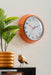 Karlsson Modern Retro Wall Clock - Bright Orange - LemonSalt