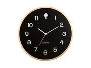 Karlsson Natural Cuckoo Wall Clock  - Black