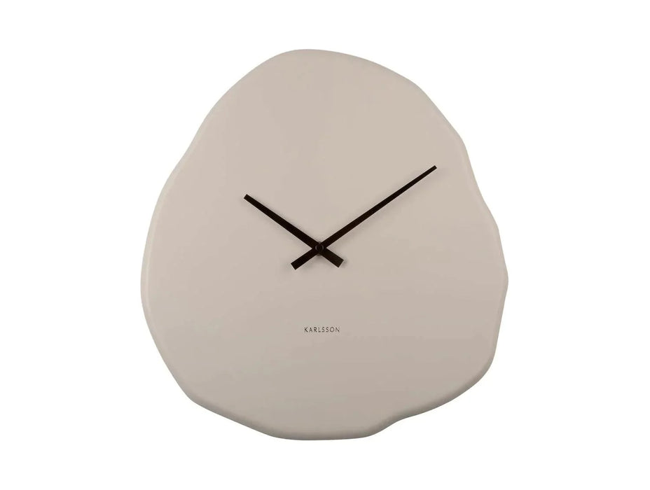Karlsson Organic Round Wall Clock - Warm Grey