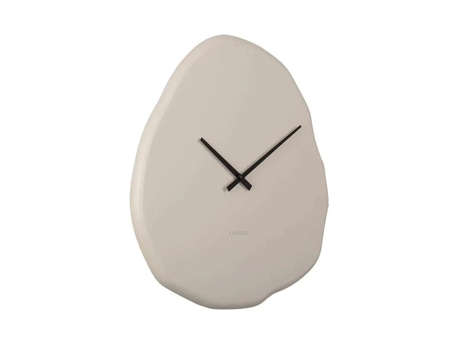 Karlsson Organic Round Wall Clock - Warm Grey