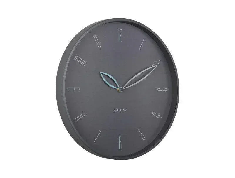 Karlsson Petals Wall Clock - Dark Grey - LemonSalt