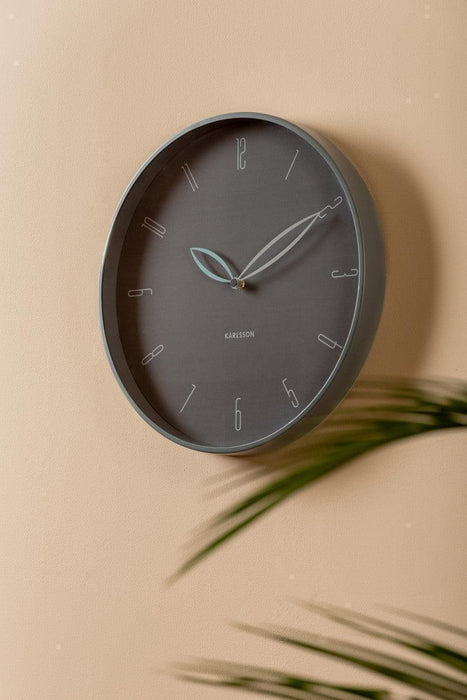 Karlsson Petals Wall Clock - Dark Grey - LemonSalt