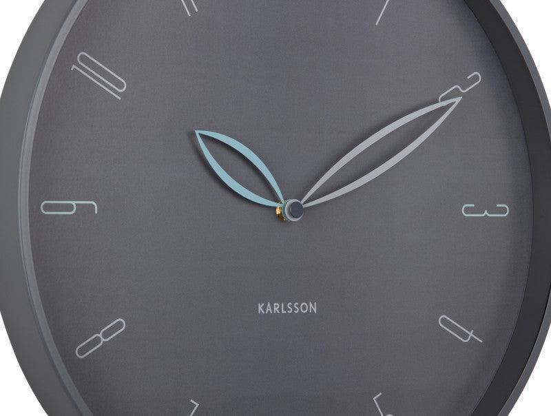 Karlsson Petals Wall Clock - Dark Grey - LemonSalt
