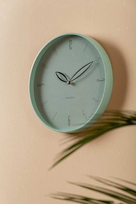 Karlsson Petals Wall Clock - Misty Blue - LemonSalt