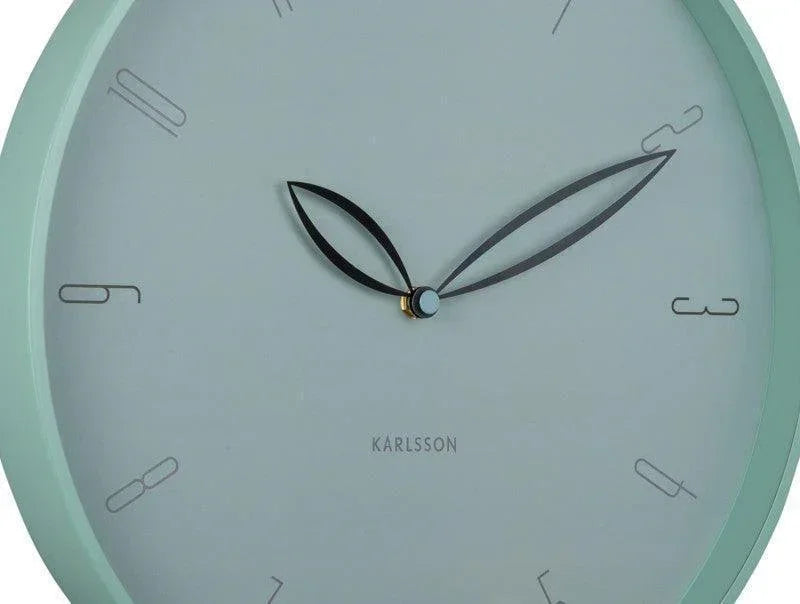 Karlsson Petals Wall Clock - Misty Blue - LemonSalt