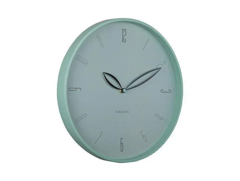 Karlsson Petals Wall Clock - Misty Blue - LemonSalt