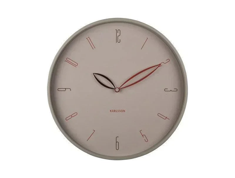Karlsson Petals Wall Clock - Warm Grey - LemonSalt