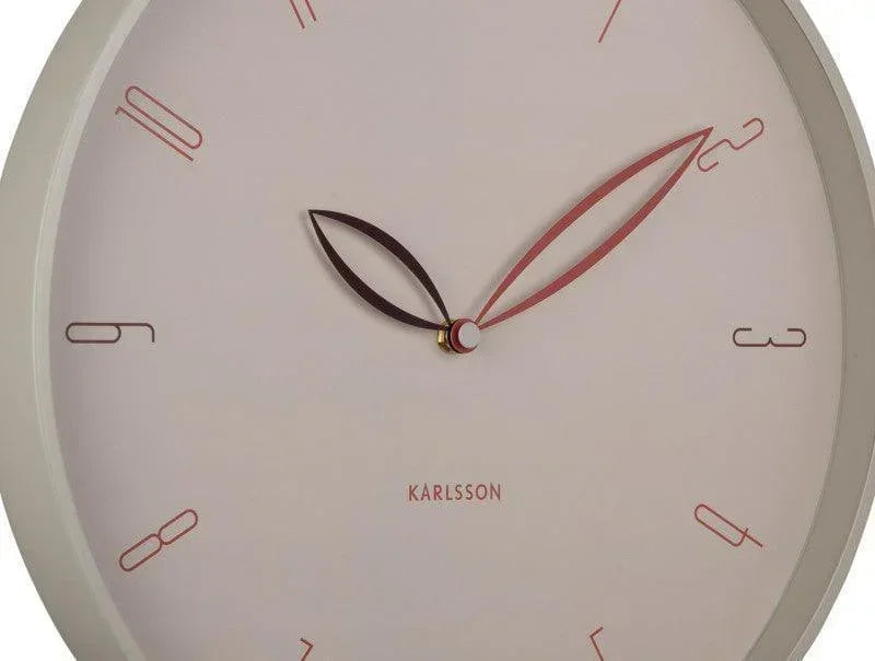 Karlsson Petals Wall Clock - Warm Grey - LemonSalt