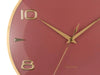 Karlsson Sienna Glow Wall Clock - Red Ochre - LemonSalt