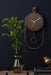 Karlsson Swing Pendulum Wall Clock - Dark Wood | {{ collection.title }}
