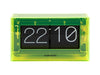 Karlsson Table Clock Boxed Flip Acrylic - Neon Yellow | {{ collection.title }}