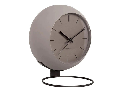 Karlsson Table Clock - Nirvana Globe - Dark Warm grey - LemonSalt