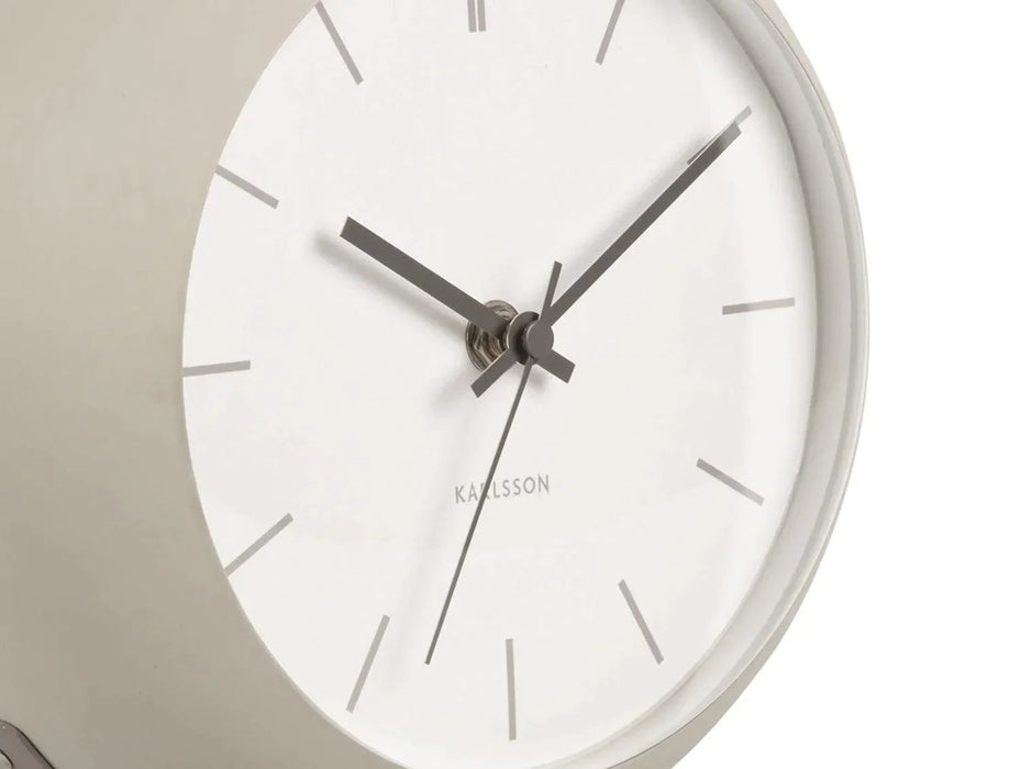 Karlsson Table Clock - Nirvana Globe - Warm grey