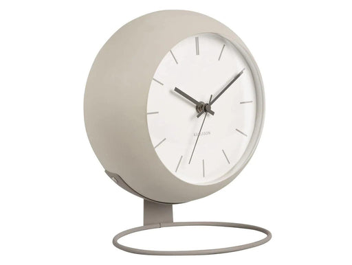 Karlsson Table Clock - Nirvana Globe - Warm grey - LemonSalt