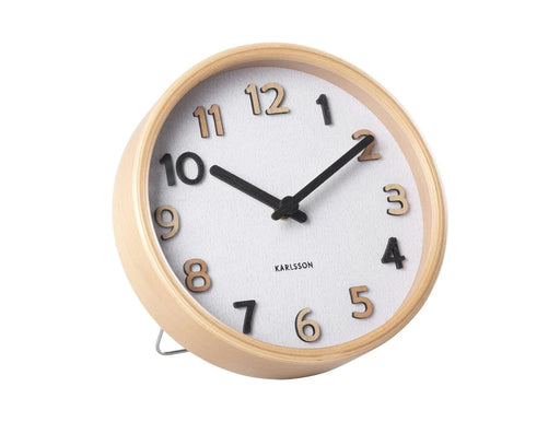 Karlsson Table Clock - Pure Wood - Multicoloured - LemonSalt