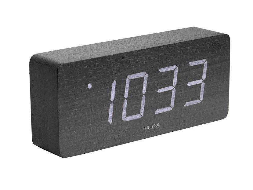 Karlsson Tube Alarm Clock - Black