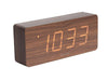 Karlsson Tube Alarm Clock - Dark Wood | {{ collection.title }}