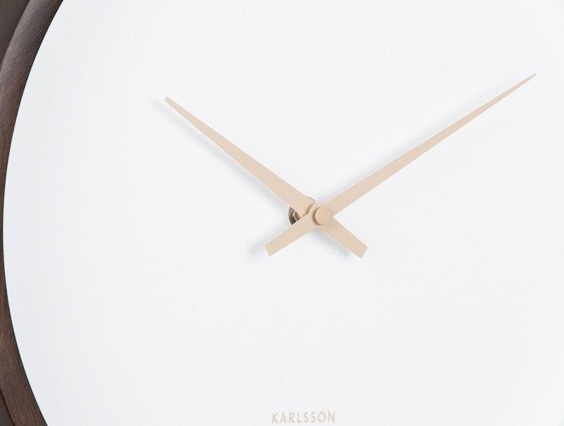 Karlsson Wall Clock Ancho - Dark Wood -Medium | {{ collection.title }}