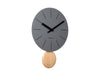 Karlsson Wall Clock Arlo pendulum - Dark Grey | {{ collection.title }}