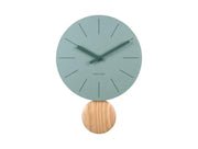 Karlsson Wall Clock Arlo pendulum - Jade Green