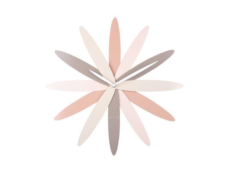 Karlsson Wall Clock Bloom Metal - Pink