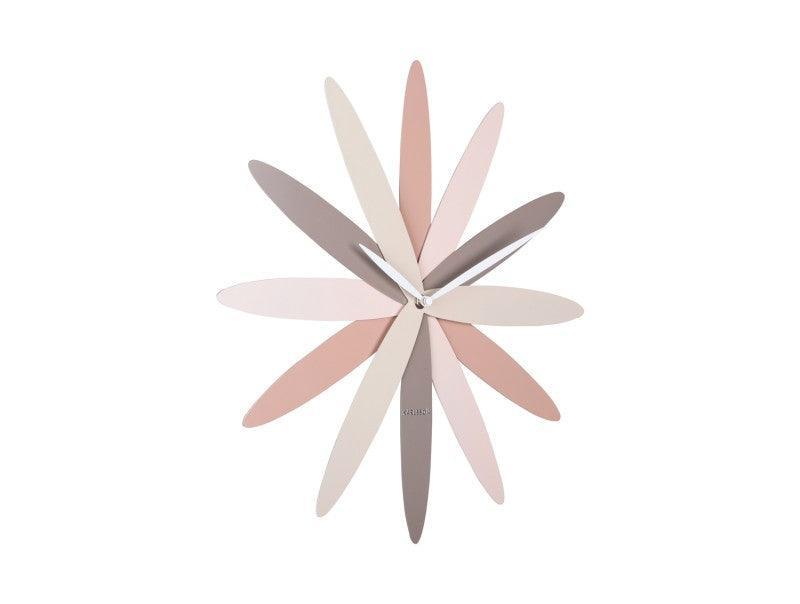 Karlsson Wall Clock Bloom Metal - Pink