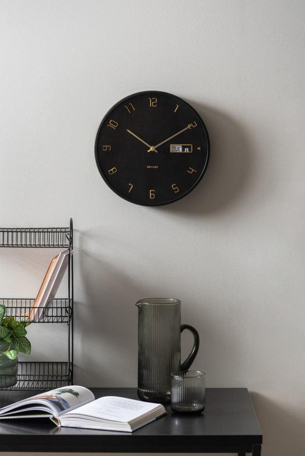 Karlsson Wall Clock Data Flip Black Clocks Buy Online UK