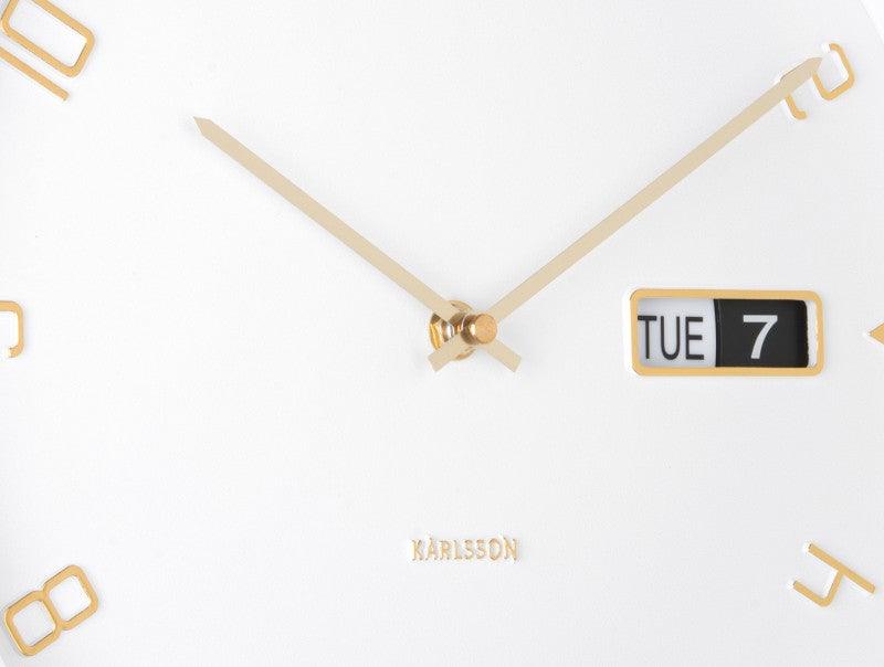 Karlsson Wall Clock Data Flip - White | {{ collection.title }}