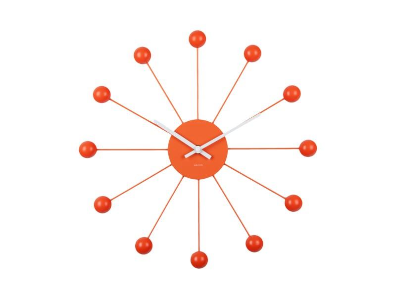 Karlsson Wall Clock Funky Spider - Bright Orang | {{ collection.title }}