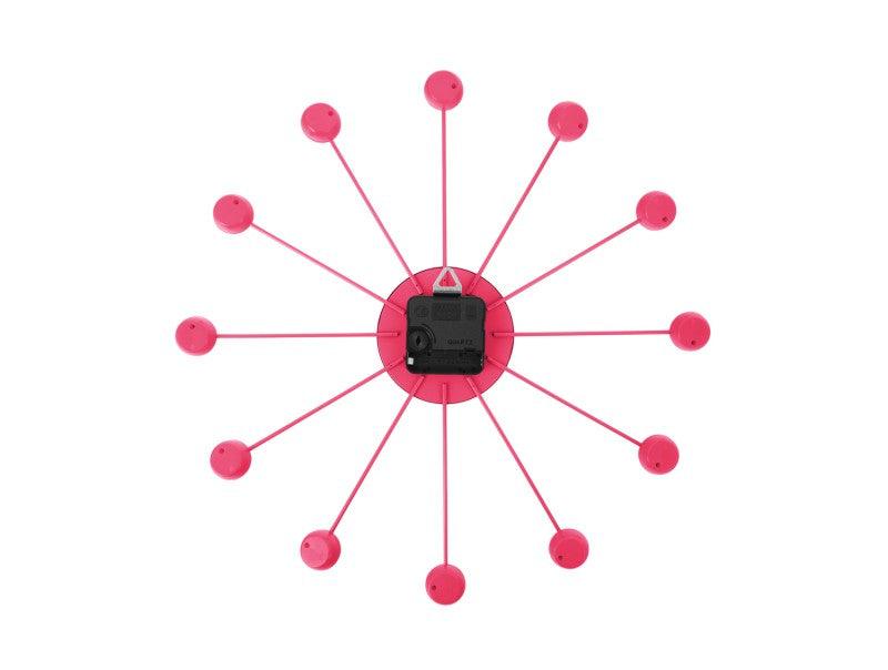 Karlsson Wall Clock Funky Spider - Bright Pink | {{ collection.title }}