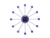 Karlsson Wall Clock Funky Spider - Bright Purple | {{ collection.title }}