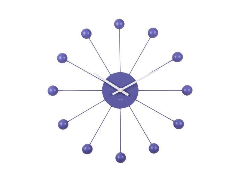 Karlsson Wall Clock Funky Spider - Bright Purple