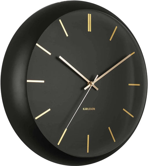 Karlsson Wall Clock Globe - Black - LemonSalt
