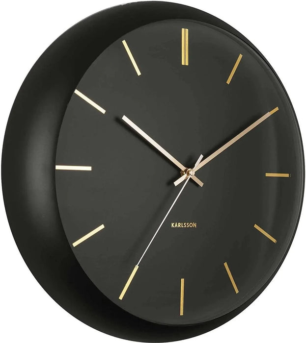 Karlsson Wall Clock Globe - Black
