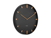 Karlsson Wall clock Grace Metal - Black | {{ collection.title }}