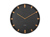 Karlsson Wall clock Grace Metal - Black | {{ collection.title }}