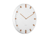 Karlsson Wall clock Grace Metal - White | {{ collection.title }}