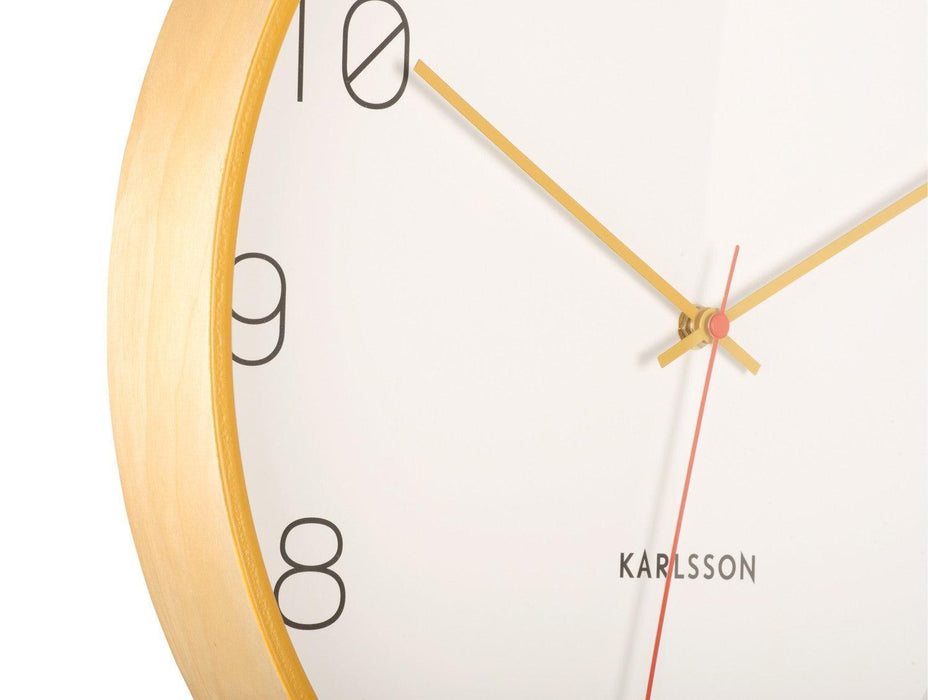 Karlsson Wall Clock Joy - Ochre Yellow