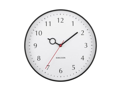 Karlsson Wall Clock Loupe PP - Black - LemonSalt