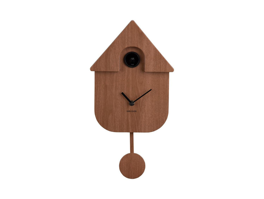Karlsson Wall clock Modern Cuckoo - Dark wood | {{ collection.title }}